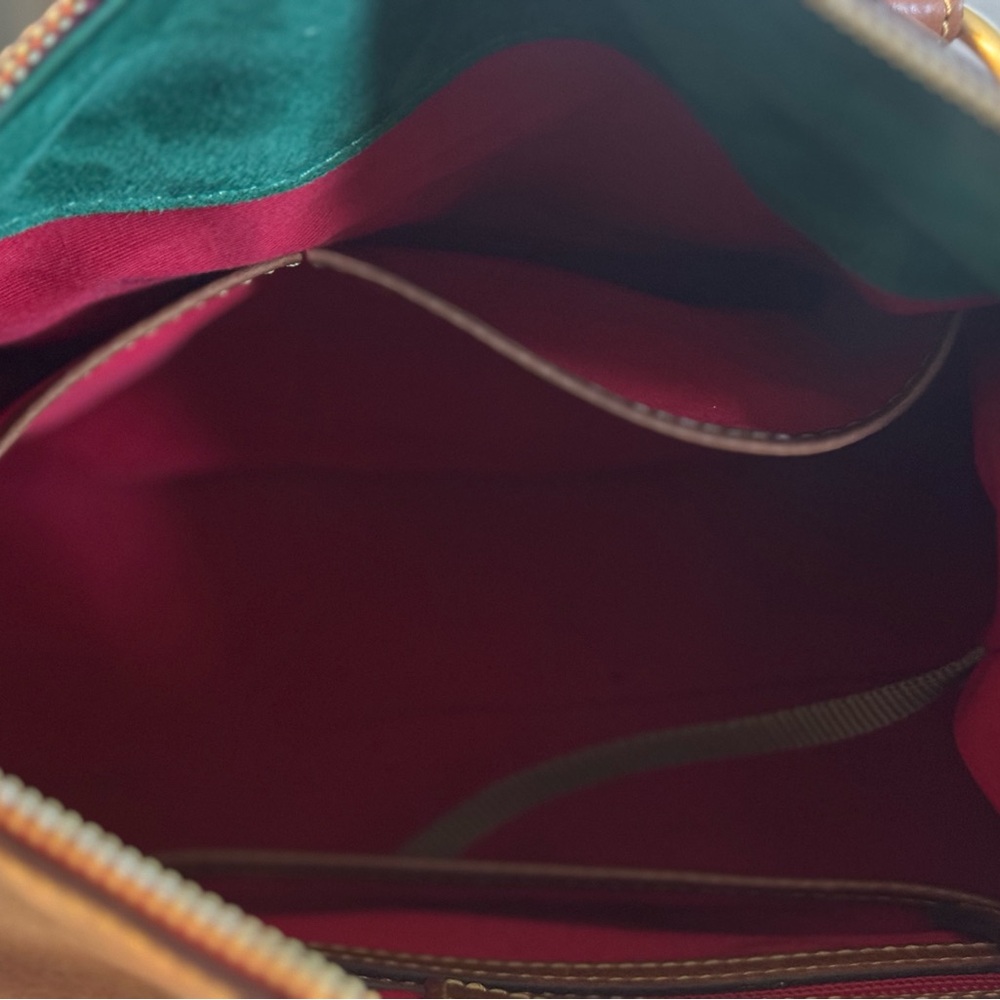Dooney & Bourke Tan Leather Satchel - Picture 12 of 16
